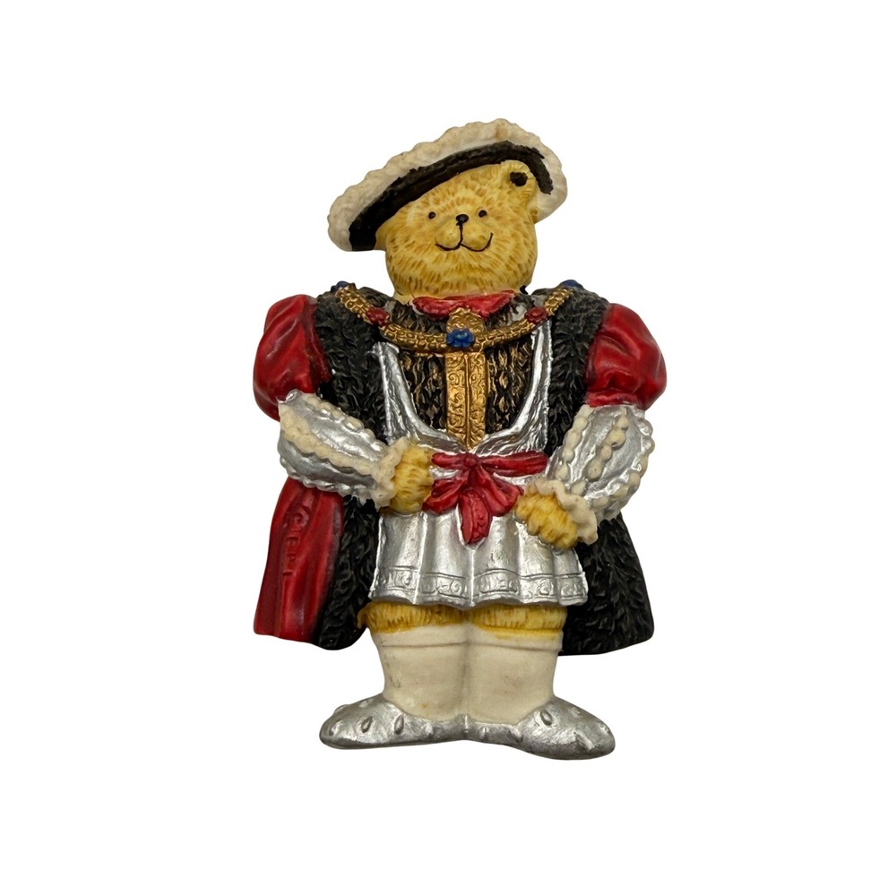 VTG Cuggly Wugglies King‎ Henry VIII Teddy Bear Resin Magnet Royal Tudor History